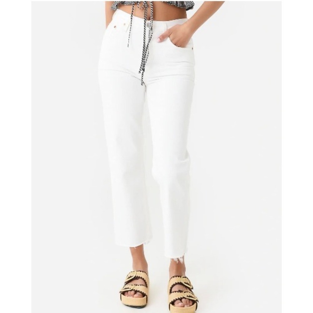 CITIZENS OF HUMANITY ‎ Women's Florence Wide Straight Jean in White